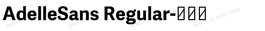 AdelleSans Regular字体转换